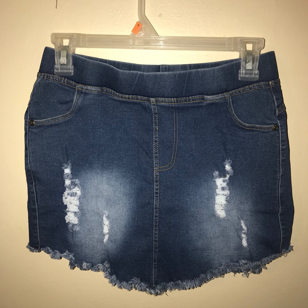 Mini Jean Skirt